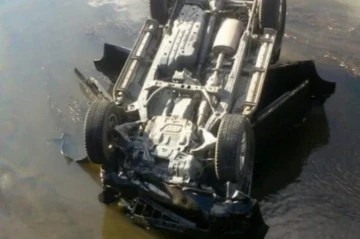 Тяжелое ДТП в Агстафинском районе: автомобиль упал в оросительный канал