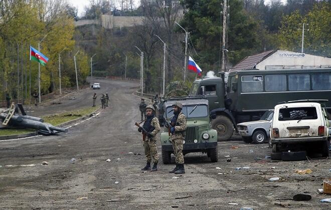After the peacekeepers, their flags were also taken away -