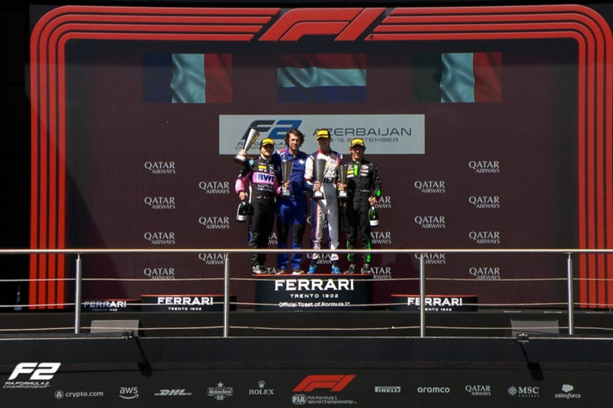 Baku hosts awarding ceremony of winners of main Formula 2 team races