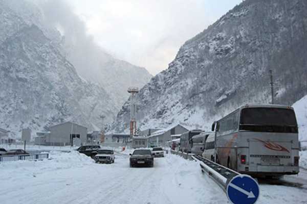 Nearly 743 Armenian cargo trucks stuck at Lars checkpoint