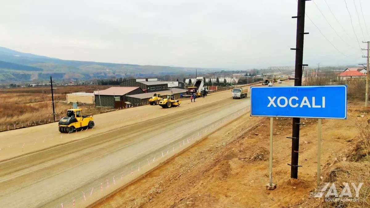 Aghdam–Asgaran–Khojaly–Khankendi road construction reaches 72% completion