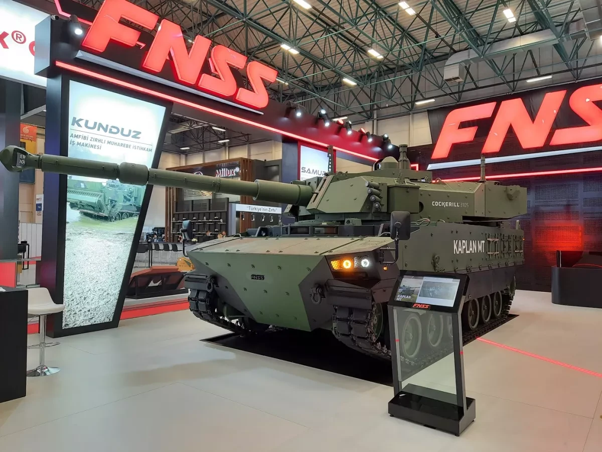 Turkish KAPLAN medium tank unveiled at defence, security exhibition in Brazil