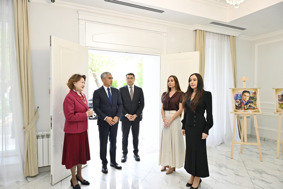 Leyla Aliyeva and Arzu Aliyeva visit the Turkic Culture and Heritage Foundation
