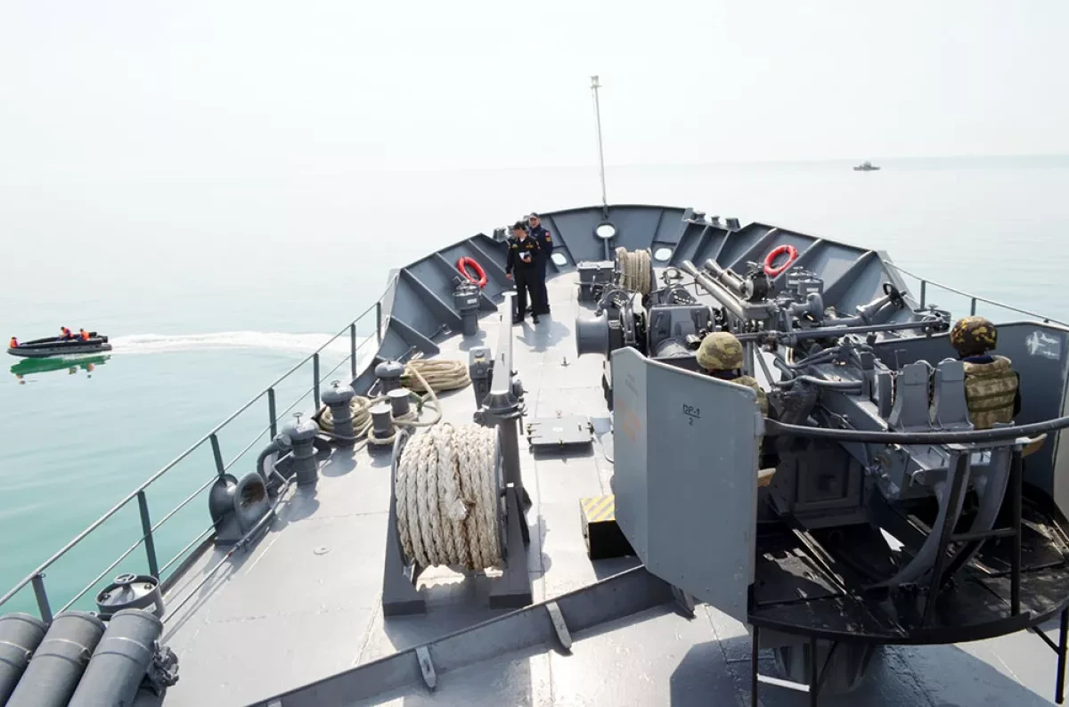 Azerbaijani, Turkish naval personnel conduct joint training exercises -