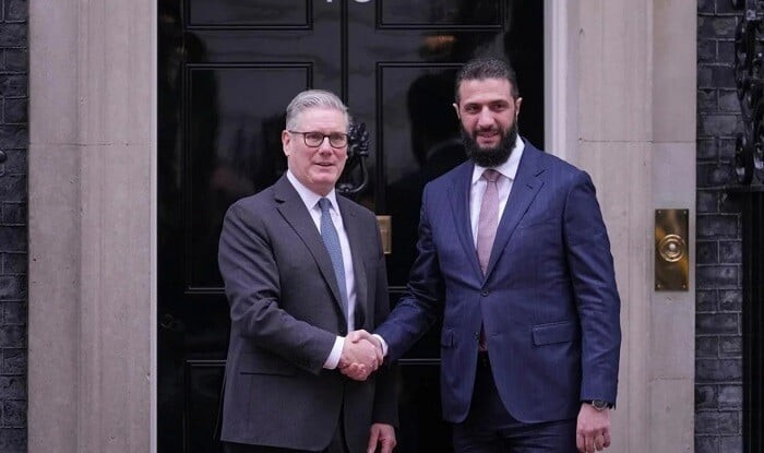 Keir Starmer meets Ahmed al-Sharaa