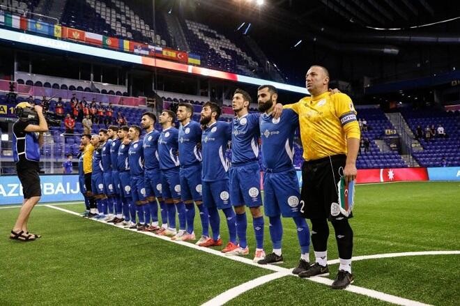 Azerbaijan minifootball champions return home