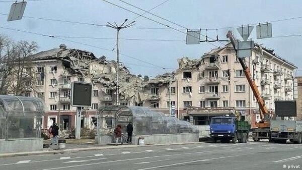 Drone strike on supermarket kills two in Chernihiv