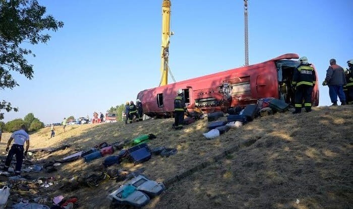12 killed in Polish tourist bus crash in Hungary