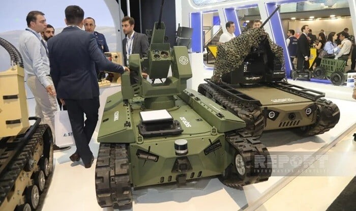 Azerbaijan unveils armed unmanned ground platforms - Photo