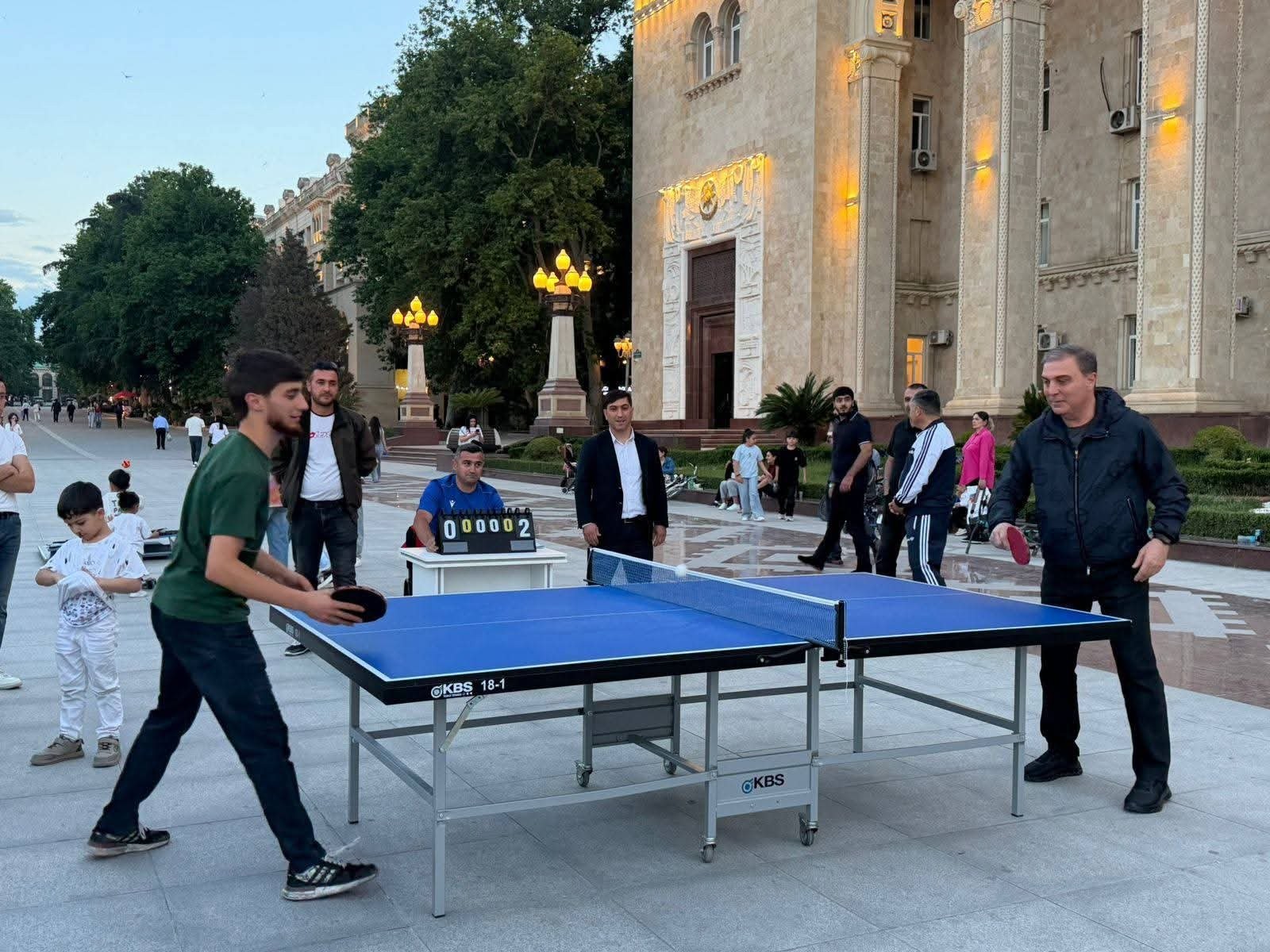 Gəncədə “Meydandan Arenaya” Layihəsi Çərçivəsində Stolüstü Tennis Yarışı Keçirilib