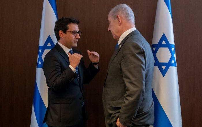 Fransanın XİN başçısı Benyamin Netanyahu ilə görüşüb