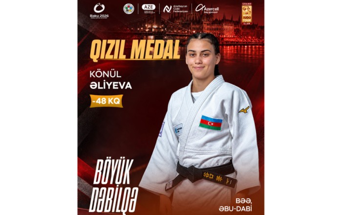Azerbaijani judoka Konul Aliyeva makes history with gold at Abu Dhabi Grand Slam