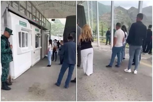 “Laçın” sərhəd-buraxılış məntəqəsindən yeni görüntülər - <span class="qirmizi">VİDEO</span>