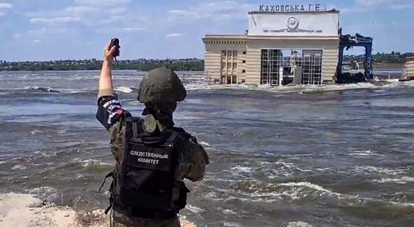 Kaxovka su anbarında suyun səviyyəsi 2,8 metr azalıb<span class="qirmizi"></span>