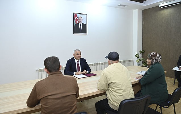 Vüqar Əhmədov Lənkəranda vətəndaşları qəbul etdi