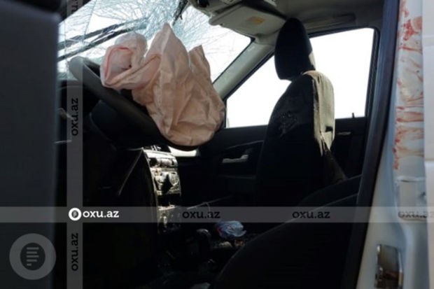 Yevlaxda qəza: Xəsarət alanlar var