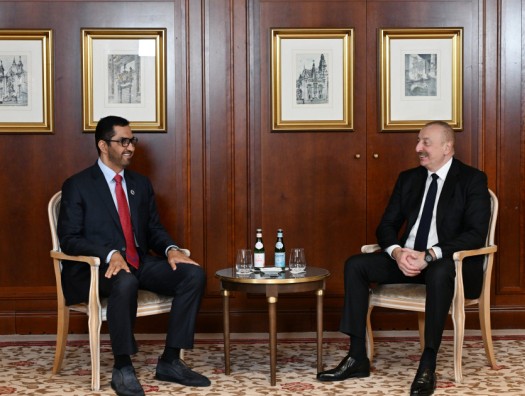 Алиев встретился с министром ОАЭ