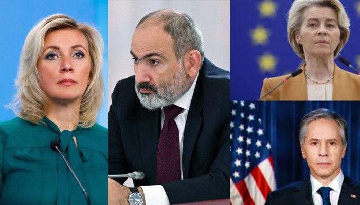 Захарова: РФ ждет от Армении данных о "военно-политических договоренностях" с США и ЕС