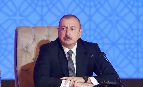 İlham Əliyev beynəlxalq konfransın iştirakçılarına müraciət etdi