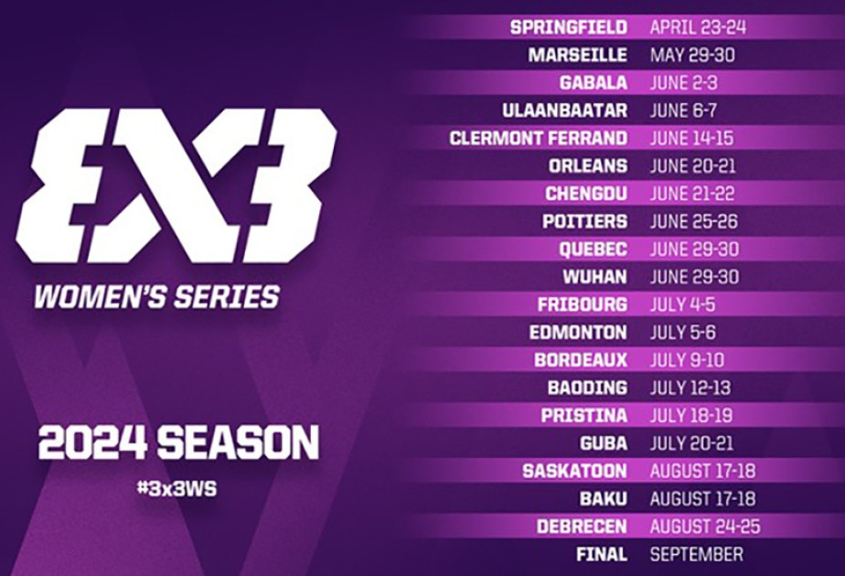 Azerbaijan’s Gabala to host FIBA 3x3 Women's Series 2024
