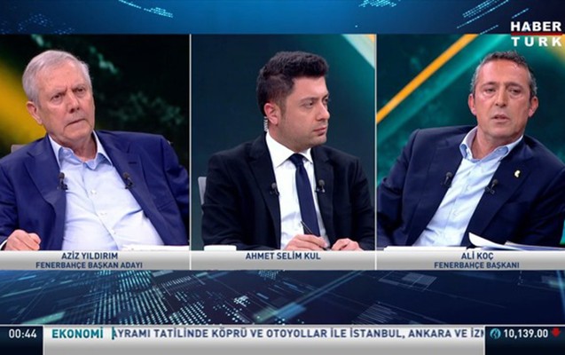 Ali Koçla Aziz Yıldırımın debatı rekord qırdı