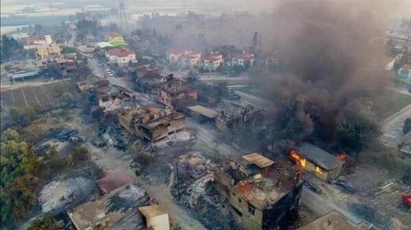 Türkiyədə yanğın: 12 nəfər öldü, 78-i yaralandı