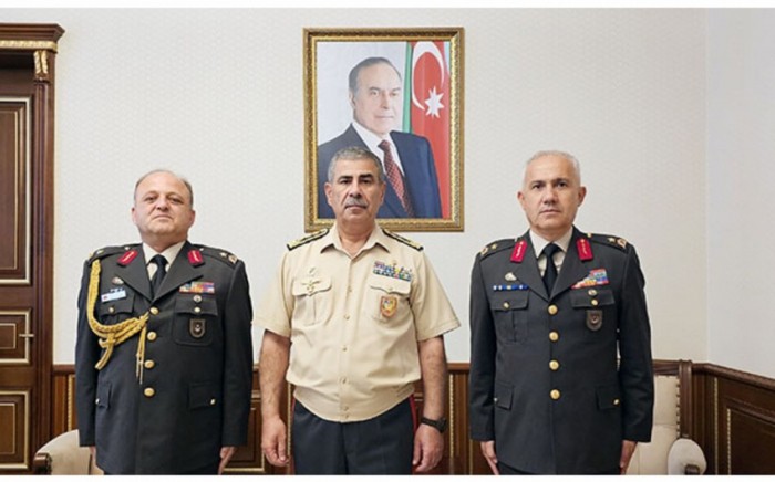 Azerbaijani defense minister receives new Turkish military attache
