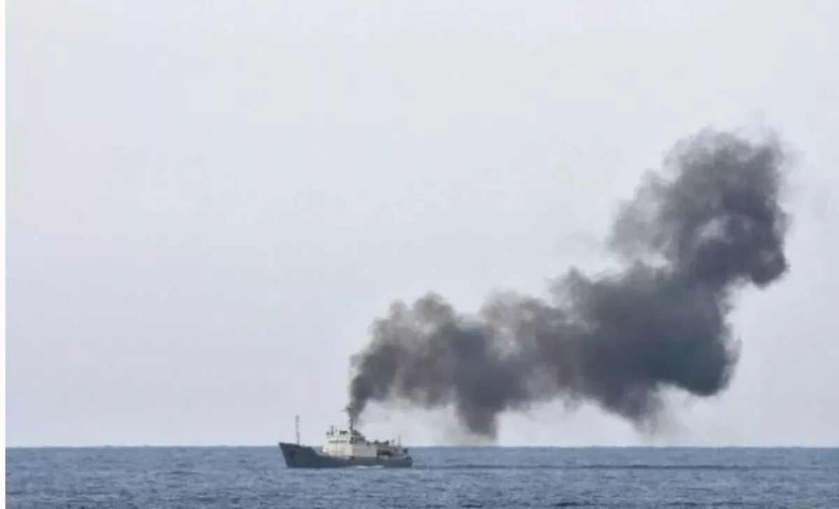 Russian intelligence ship catches fire off Syria's coast, rejects help