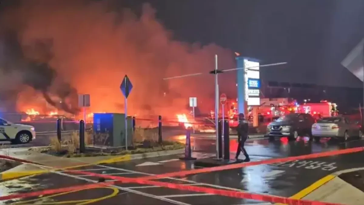 Medical jet crashes into Philadelphia neighborhood, causing chaos, fire