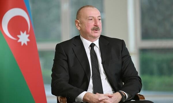 Ильхам Алиев дал интервью китайскому телеканалу -