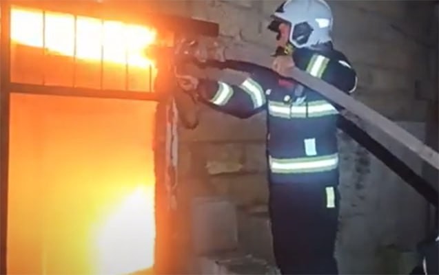 Bakıda obyekt yandı -