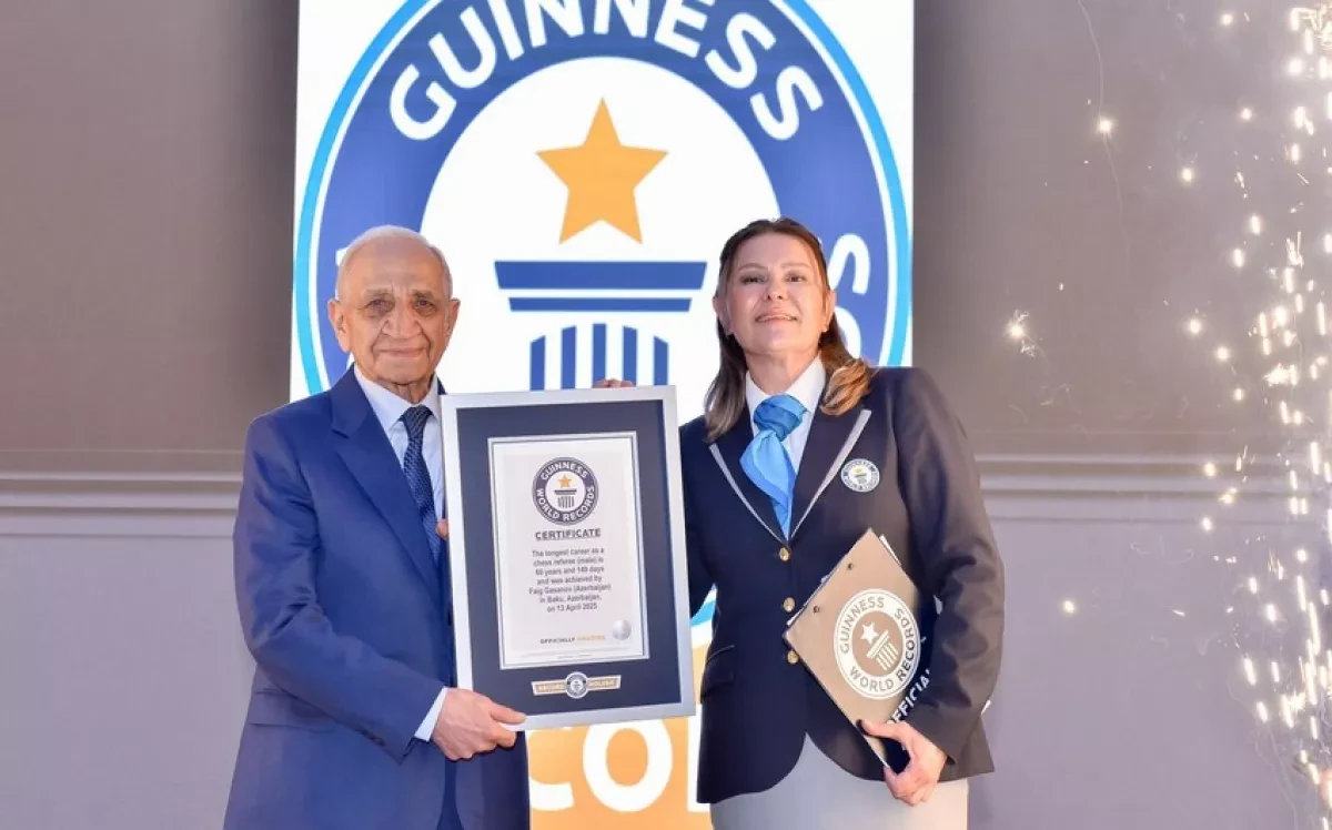 Azerbaijan’s chess legend sets Guinness record for career longevity