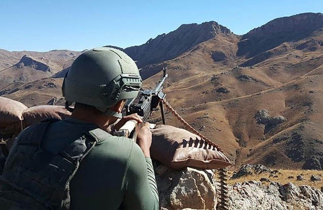 Azerbaijani Army positions subjected to fire