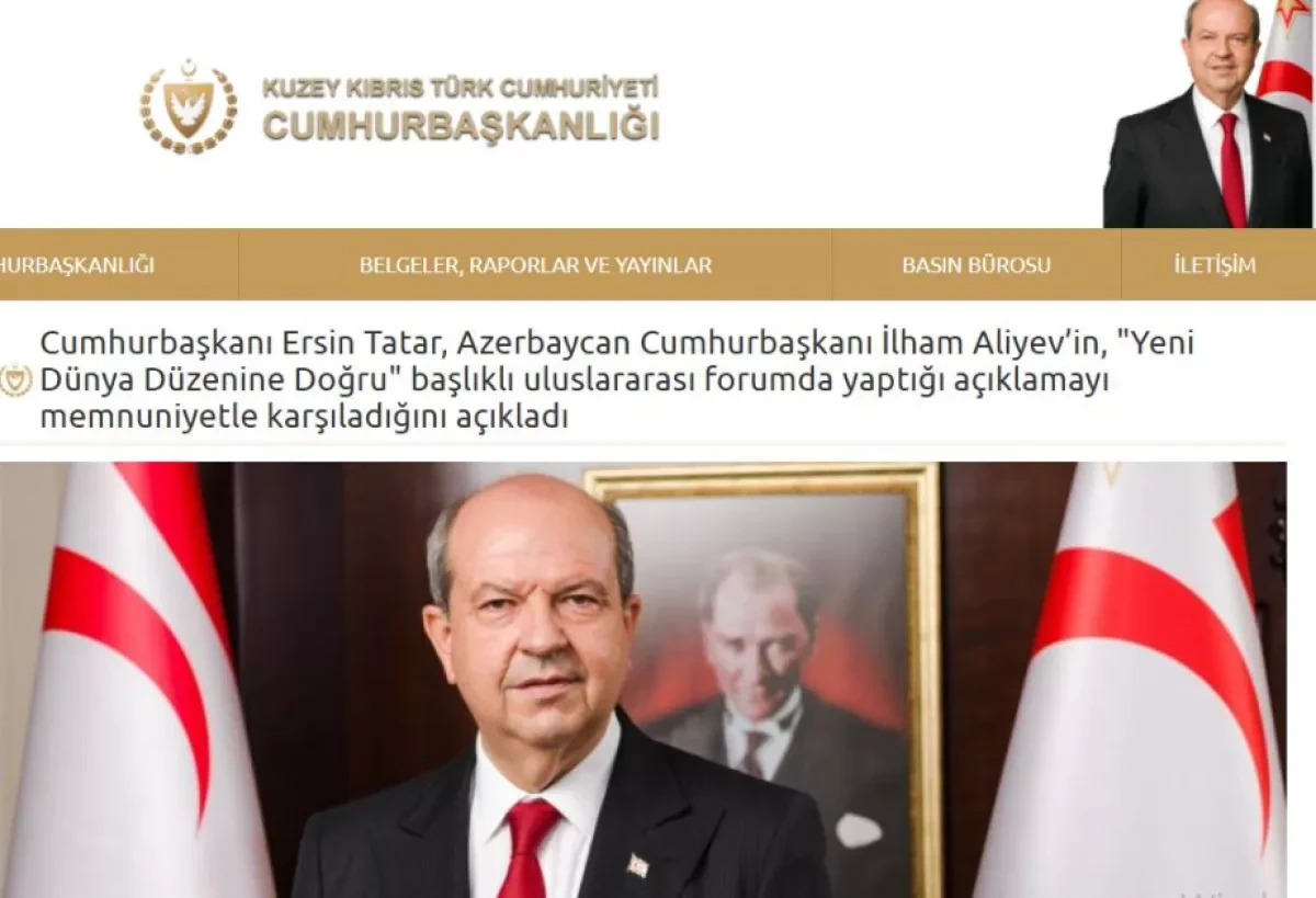 Azerbaijani leader's firm backing of TRNC sparks warm response from President Ersin Tatar