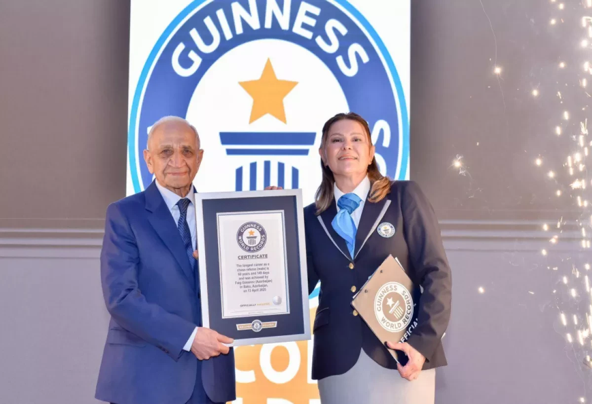 FIDE congratulates Azerbaijan’s chess icon on Guinness world record recognition