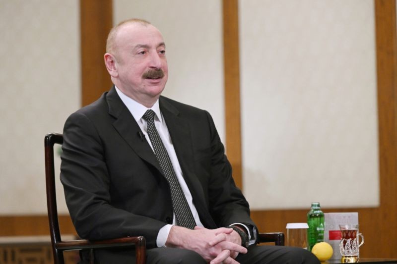 Президент Азербайджана в Пекине дал интервью китайскому телеканалу CGTN