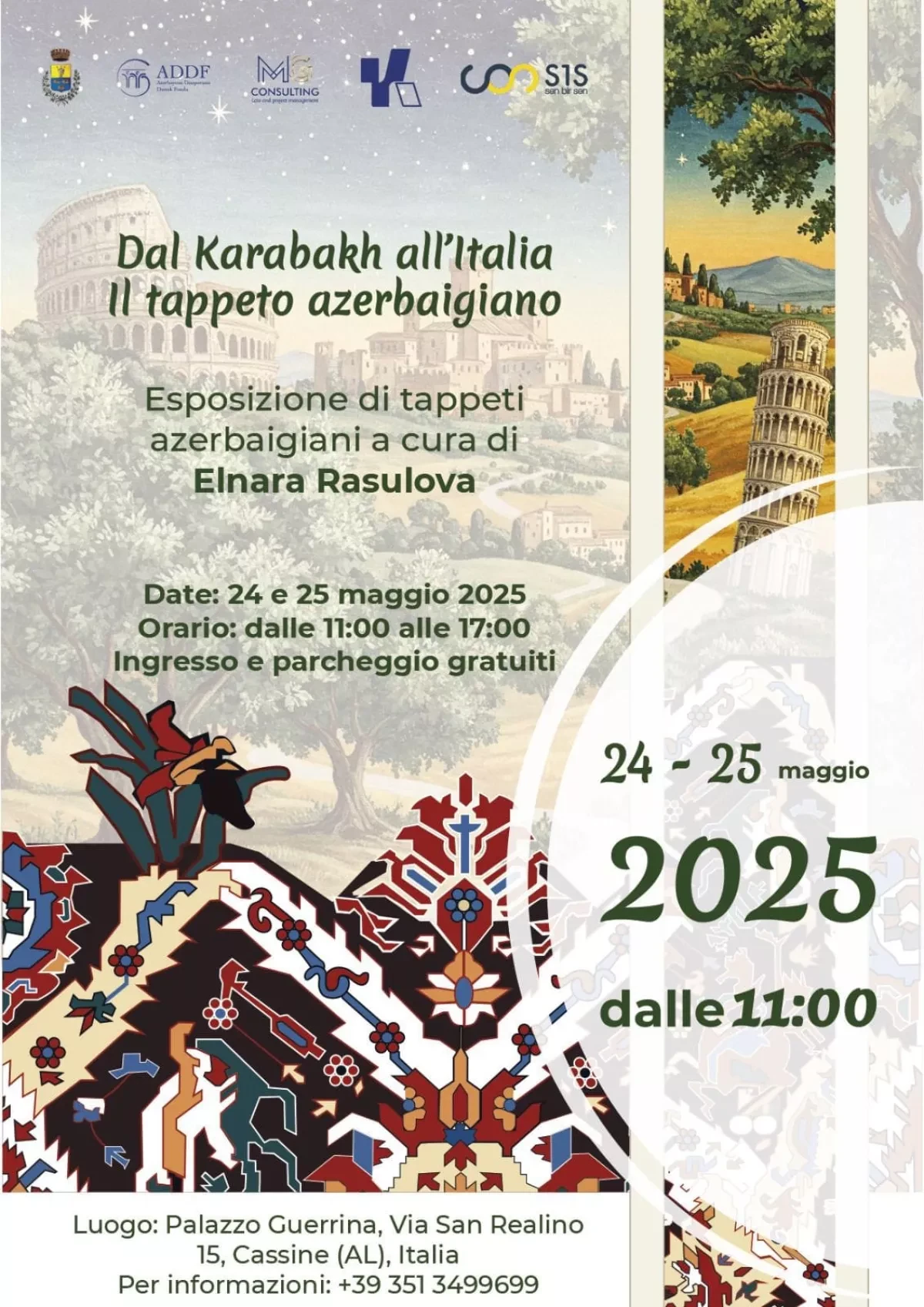 Azerbaijani Karabakh carpets make their Italian debut in Cassino PHOTO
