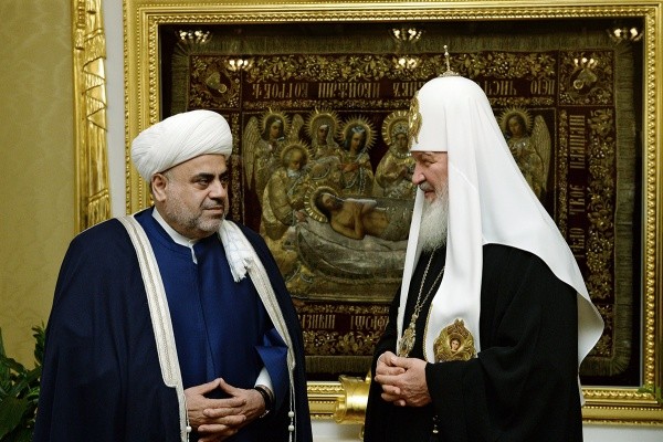 Patriarch Kirill meets Allahshukur Pashazade