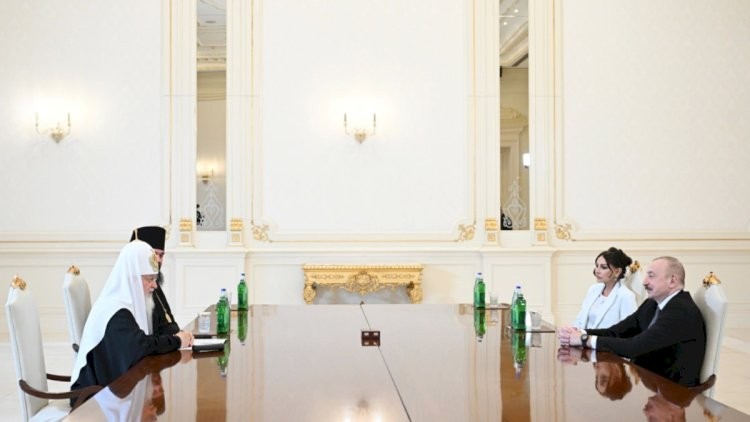 İham Əliyev Moskvanın və Bütün Rusiyanın Patriarxı Kirill ilə görüşdü