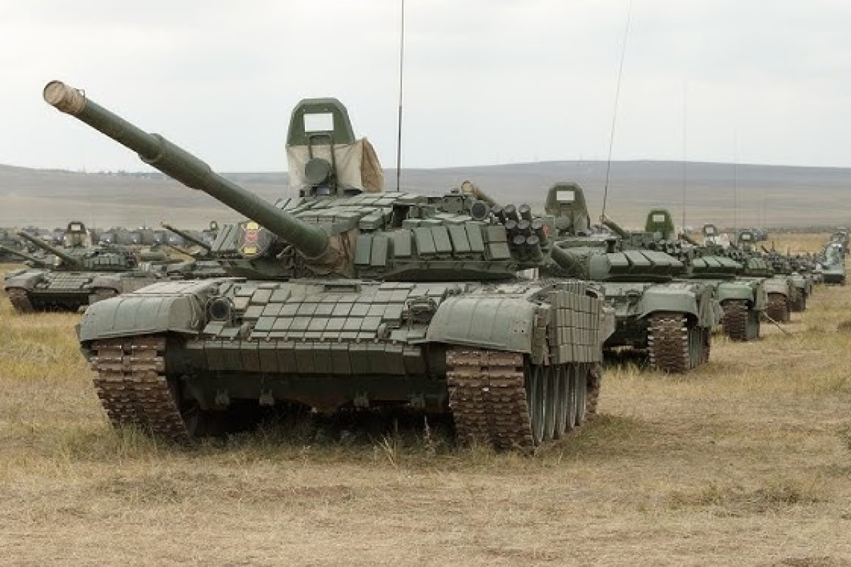 Российские танки на границе с Пакистаном