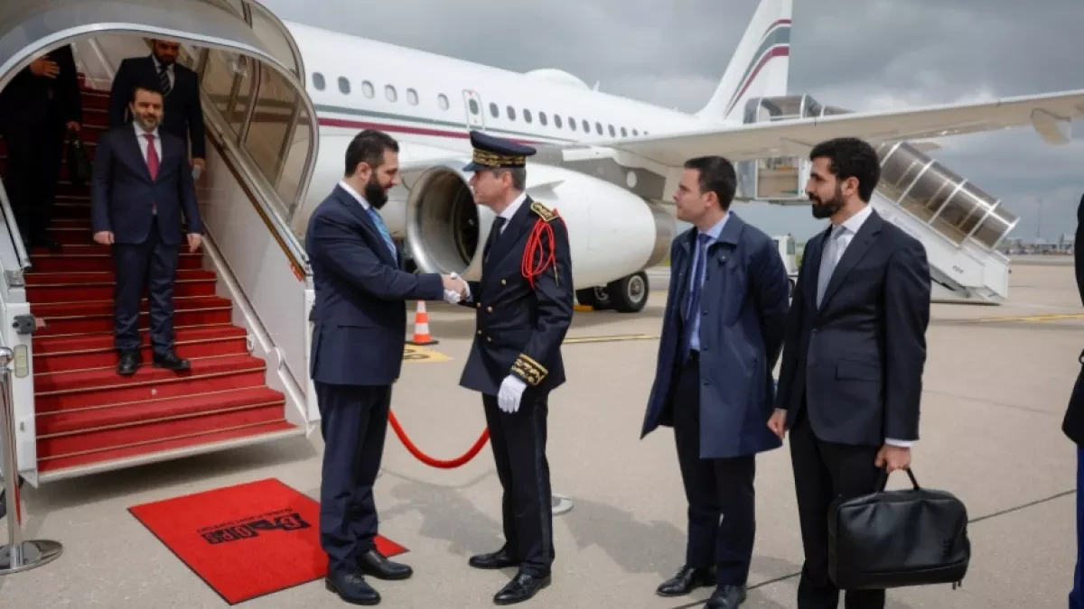Syria's al-Sharaa arrives in Paris to meet with Macron