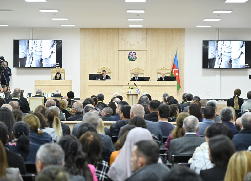 В суде продемонстрирован видеоматериал об оккупации Лачина армянскими вооруженными силами