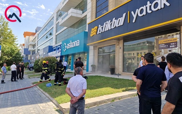 “İstikbal” mebeldə yanğın - Fotolar