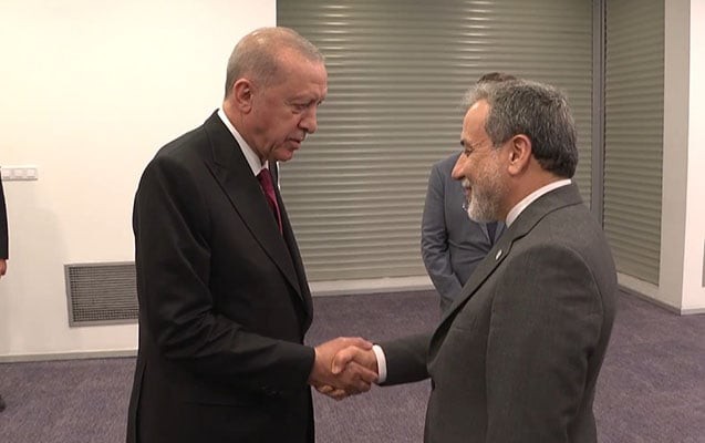 Ərdoğanla iranlı nazir bir arada - Video