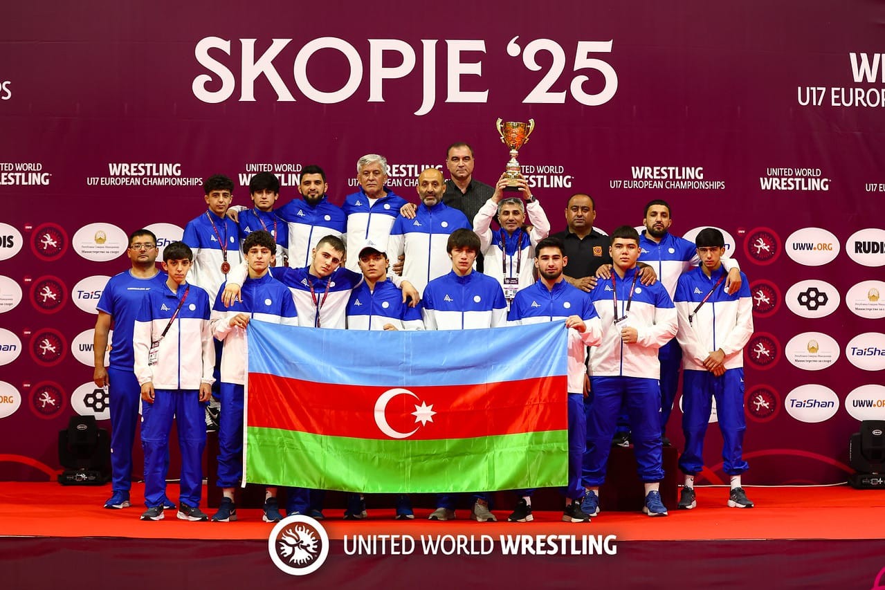 Azerbaijan freestyle wrestling team becomes European champion