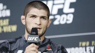 Khabib Nurmagomedov arrives in Baku for UFC event