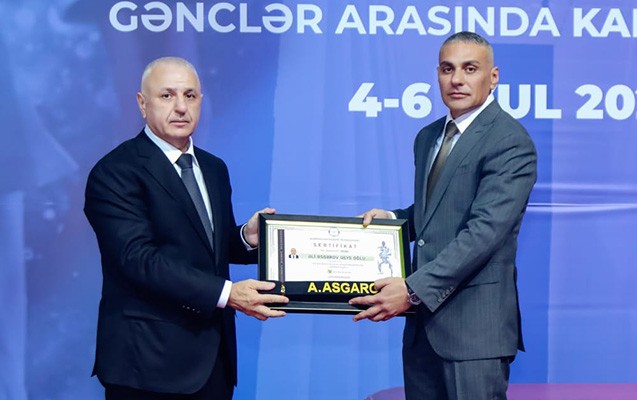 Arpaçay İdman Birliyinin prezidenti Əli Əsgərov V Dan qara kəmər dərəcəsinin fəxri diplomuna layiq görülüb