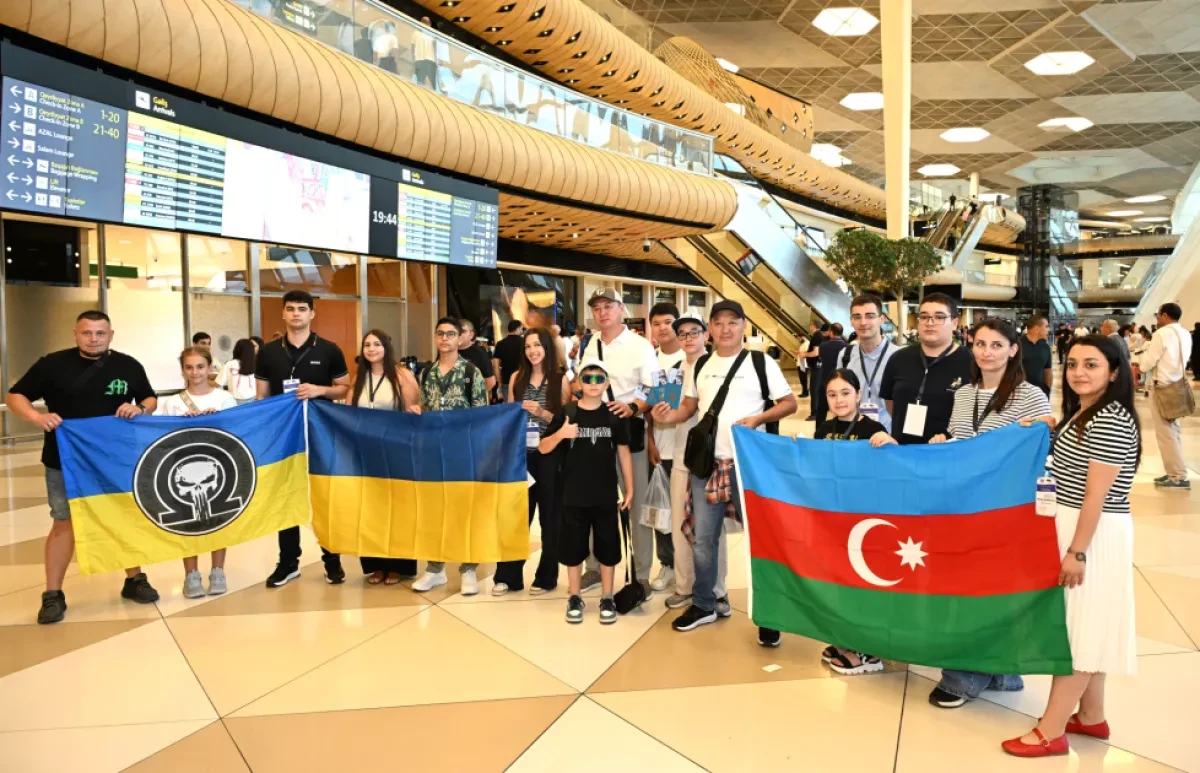Ukrainian children arrive in Azerbaijan for rehabilitation program PHOTO