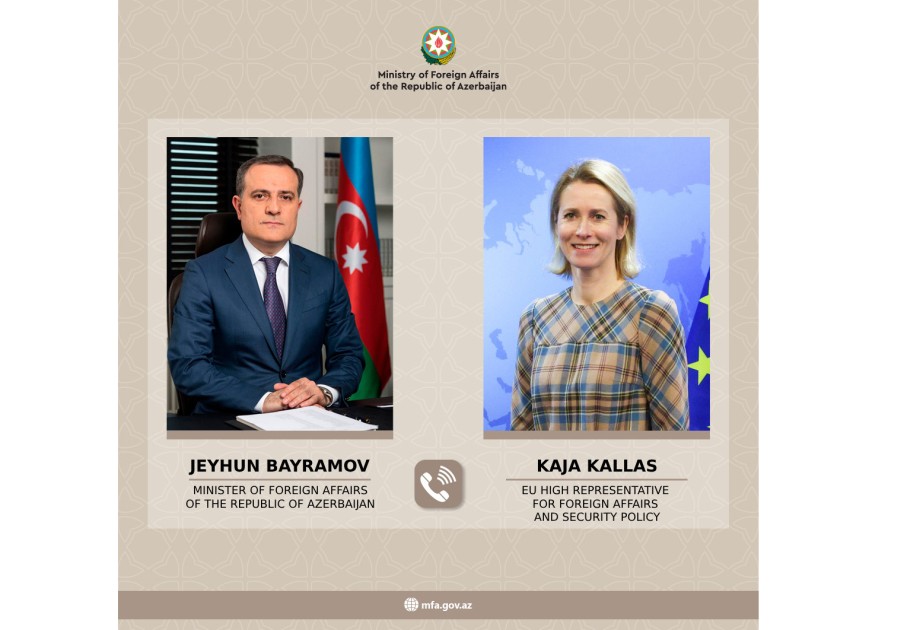 Azerbaijani FM, EU High Representative hold phone talk