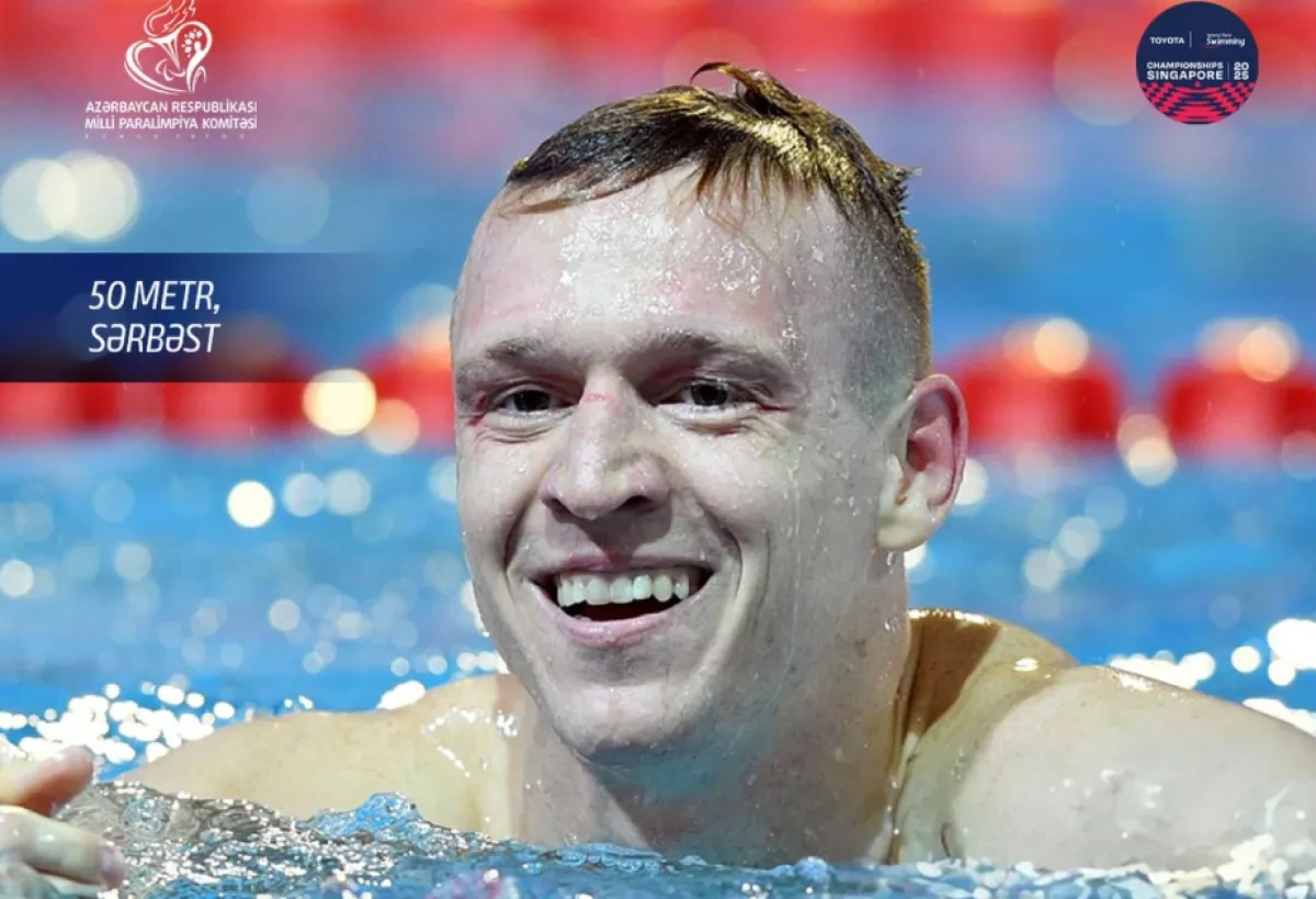 Azerbaijani para swimmer Salei adds another medal to his collection in Singapore